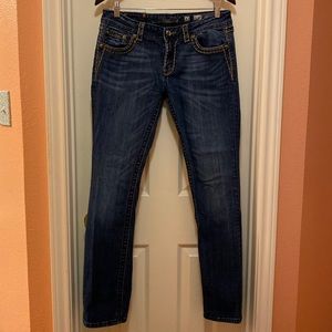 Straight cut dark wash Miss Me Jeans